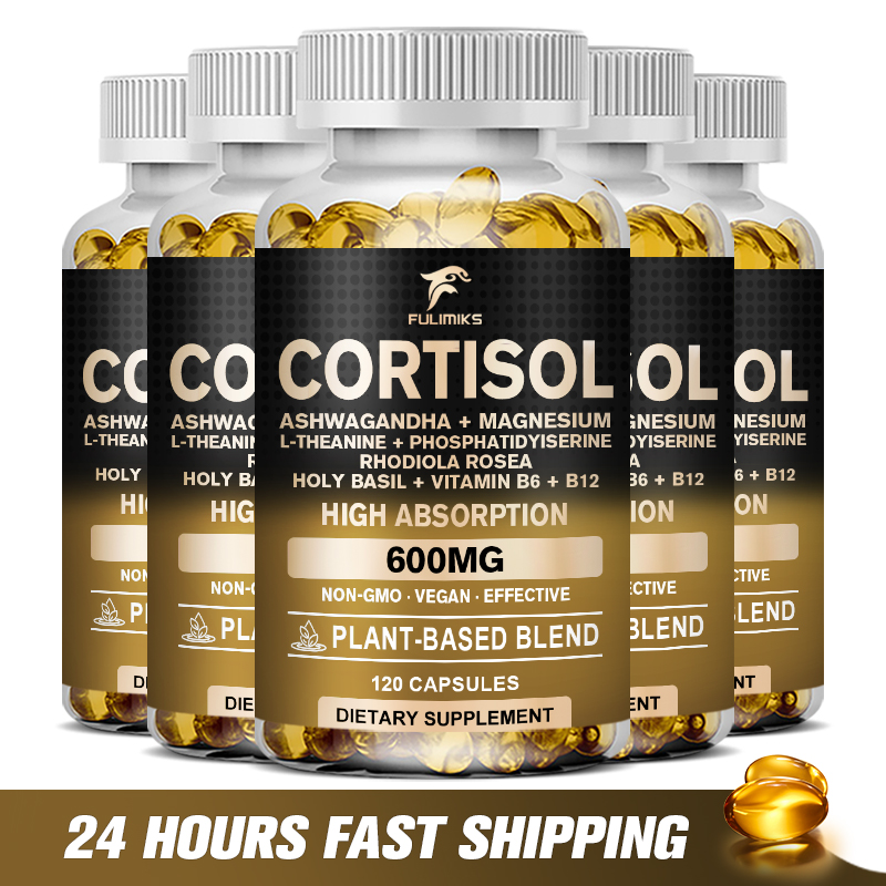 Tulsi Holy Basil - Cortisol Supplement, Hormone Balance, Magnesium, Ashwagandha,