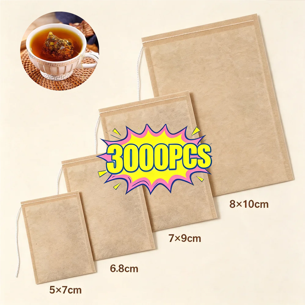 Herbal Wellness Tea - 100/3000Pcs Disposable Tea Filter Bags Loose