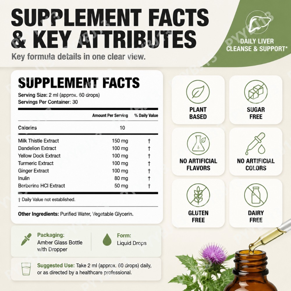 Liver Support Drops with Berbe - Herbal And Wellness recension och pris