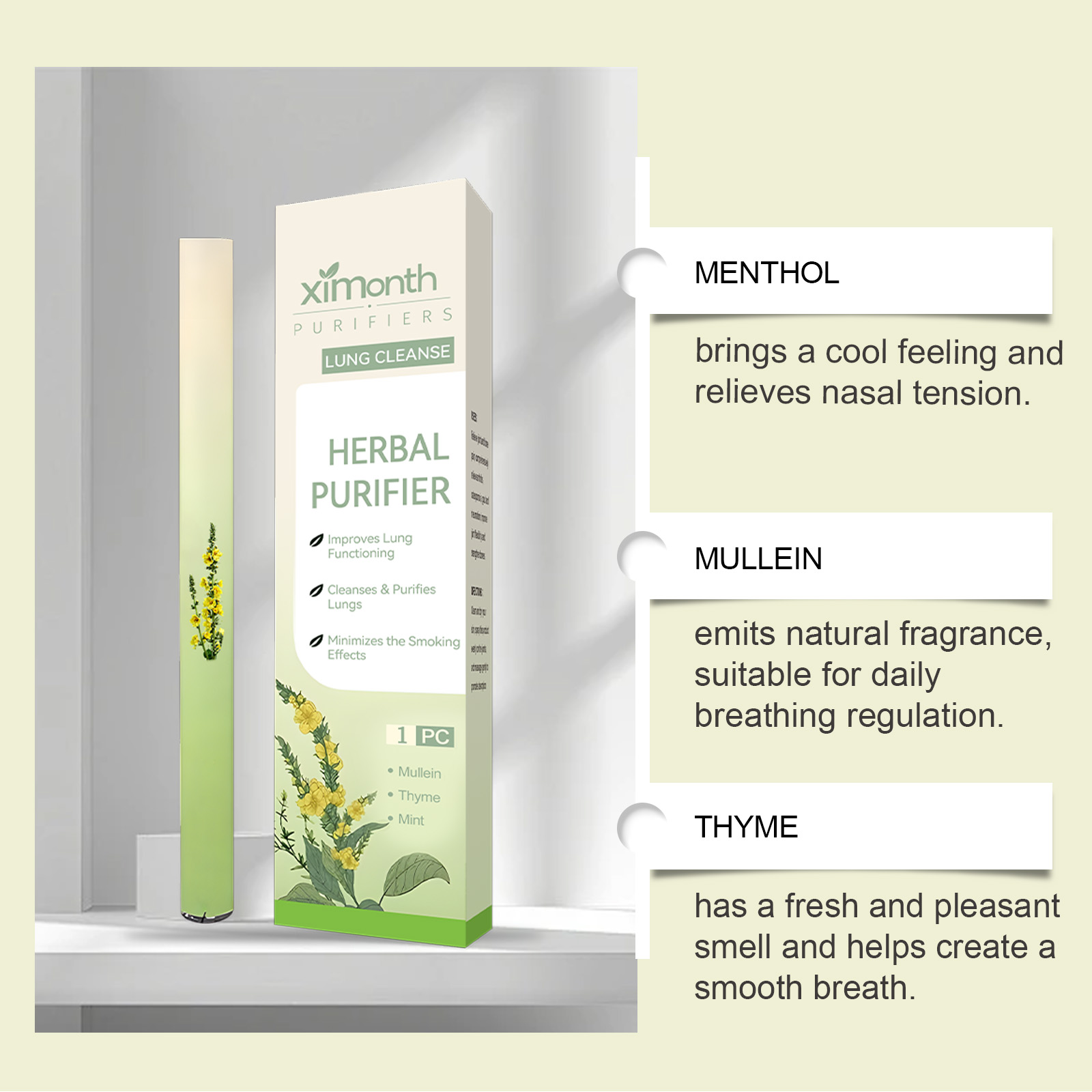 Natural Herbal Breathing Stick - Herbal And Wellness recension och pris