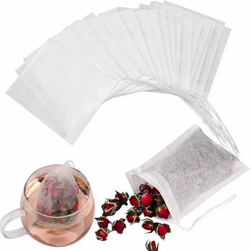 100pcs Disposable Teabags Non- - Herbal Wellness Tea recension och pris